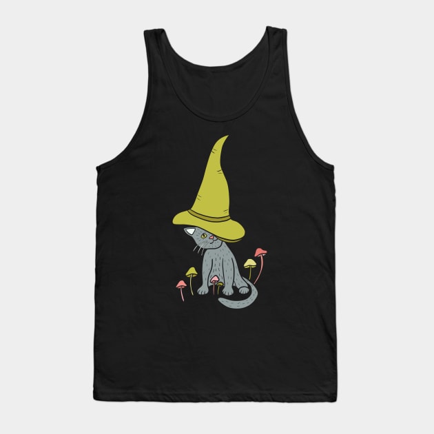 Kitten Witch Tank Top by Alissa Carin